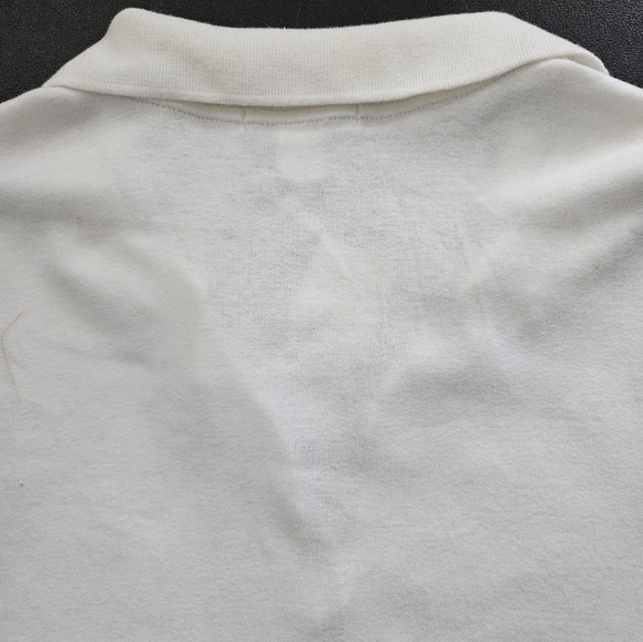 NWT - Banana Republic White Cotton Polo Shirt - Size XL - Picture 5 of 7